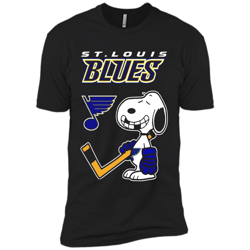 St. Louis Blues Ice Hockey Broken Teeth Snoopy Nhl - Premium Short Sleeve T-shirt