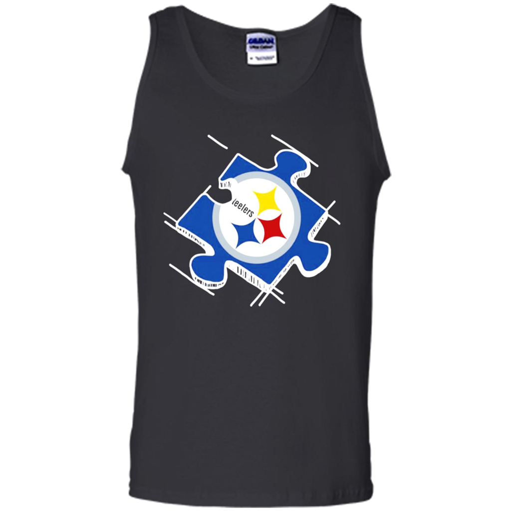Pittsburgh Steelers Autism Puzzle Piece - Tank Top Shirts