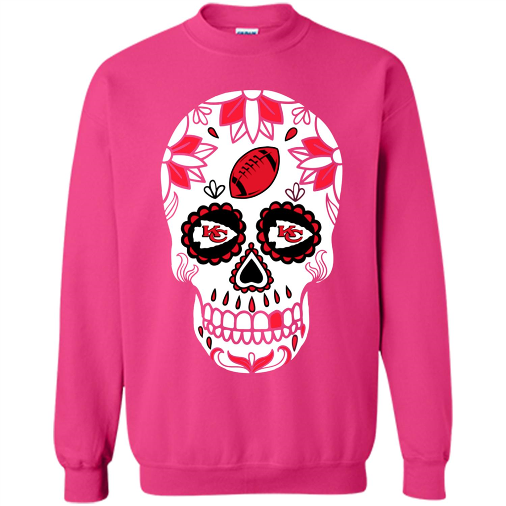 Kansas City Chiefs Football Sugar Skull Day Of The Dead - Shirts