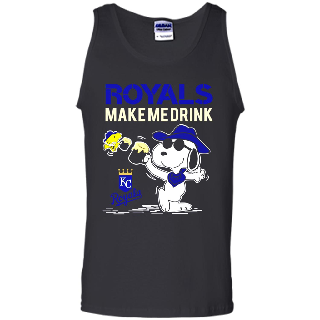 Snoopy Shirt For Kansas City Royals Fans - Tank Top