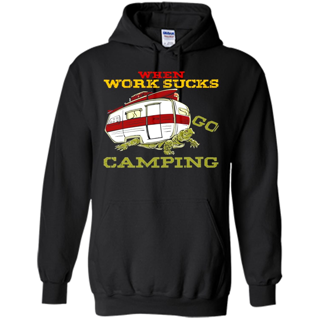 When Work Sucks Go Camping Turtle - Shirts