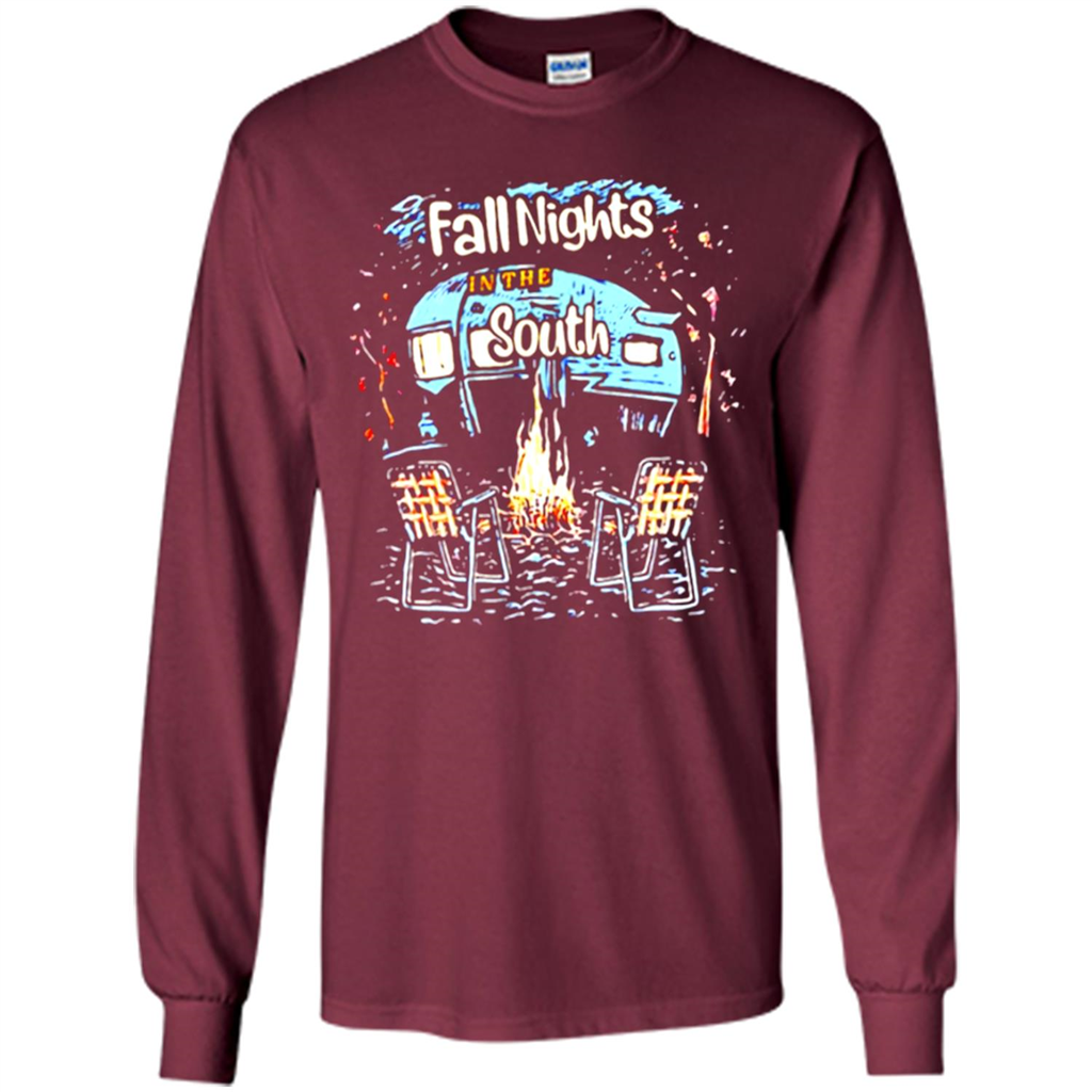 Fall Nights In The South Camping Halloween - T-shirt
