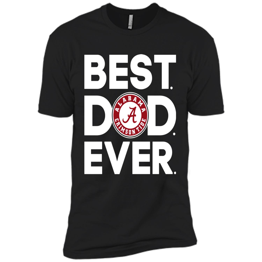 Alabama Crimson - Best Dad Ever - Premium Short Sleeve T-shirt