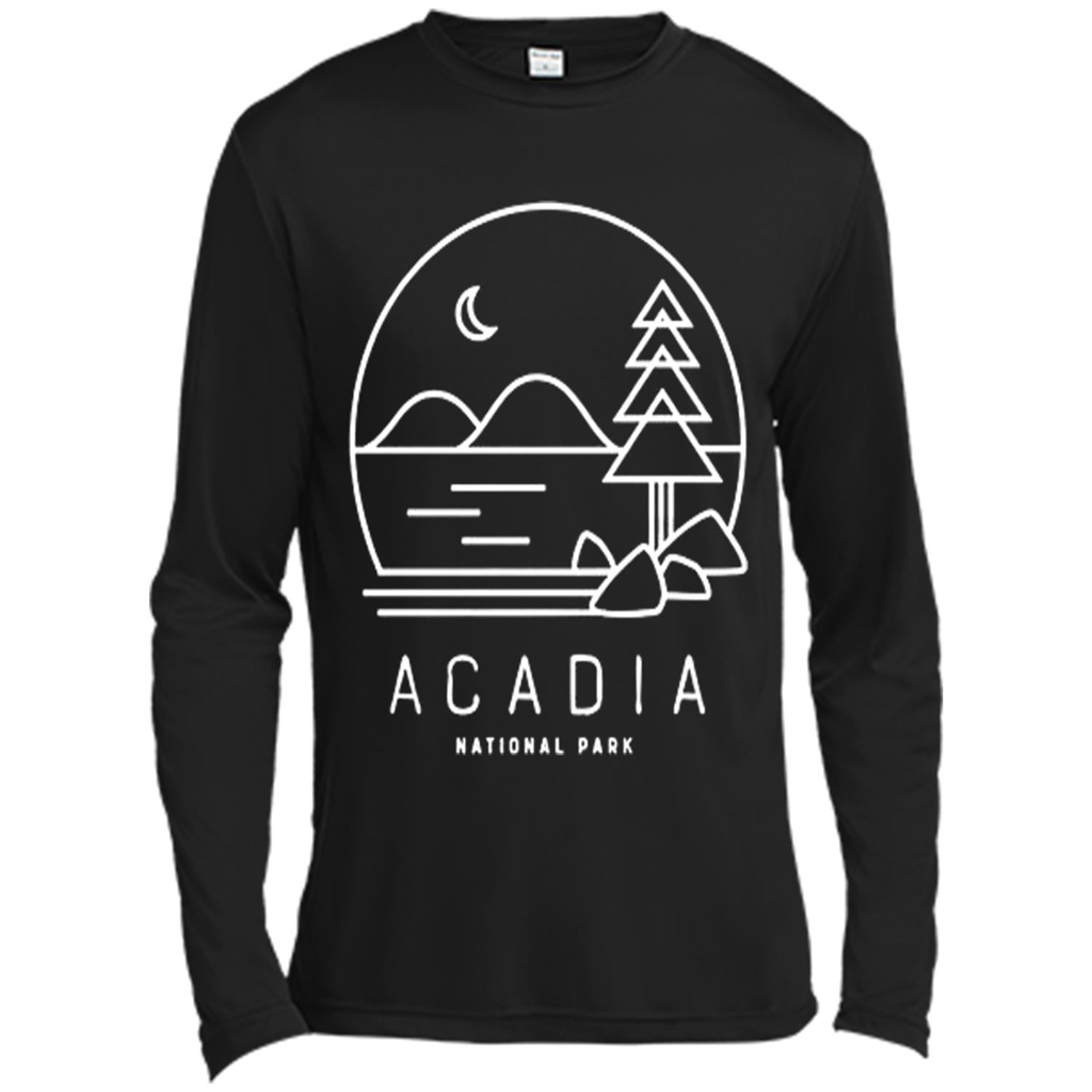 Acadia Maine National Park Hipster Modern Camping Jordan Pond - Canvas T-shirt