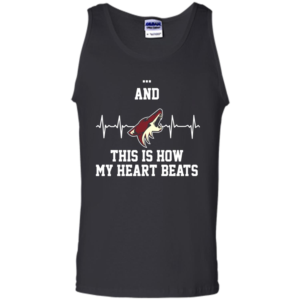 Arizona Coyotes Heatbeat - And This Is How My Heart Beats - Tank Top Shirts