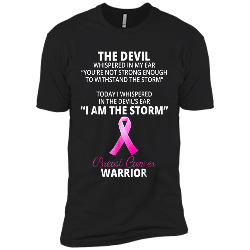 I Am The Storm - Breast Cancer Warrior - Premium Short Sleeve T-shirt