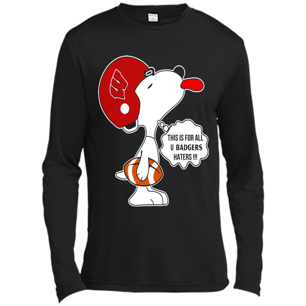 This Is For All U Wisconsin Badgers Haters Snoopy - Canvas T-shirt