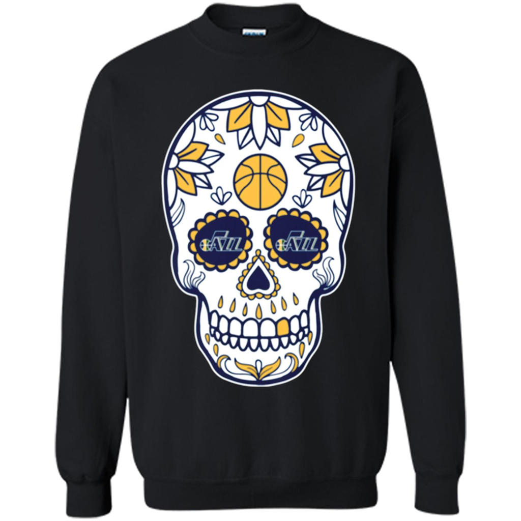 Utah Jazz Basketball Sugar Skull Day Of The Dead - 