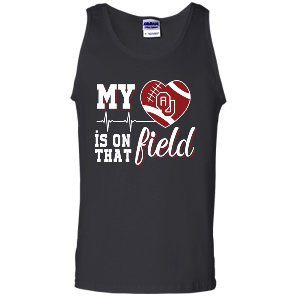 Oklahoma Sooners Football My Heart Is On That Field - Tank Top Shirts
