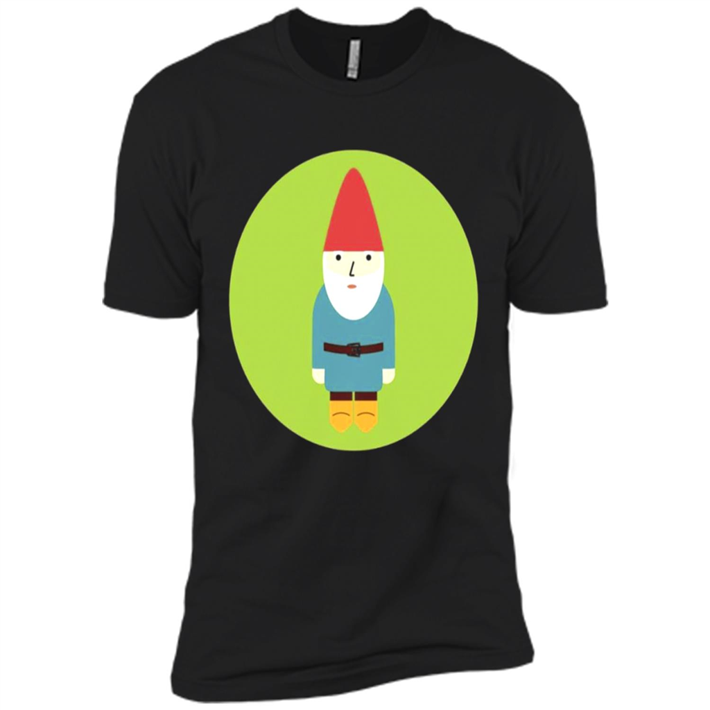 Retro Garden Gnome Print - Premium Short Sleeve T-shirt