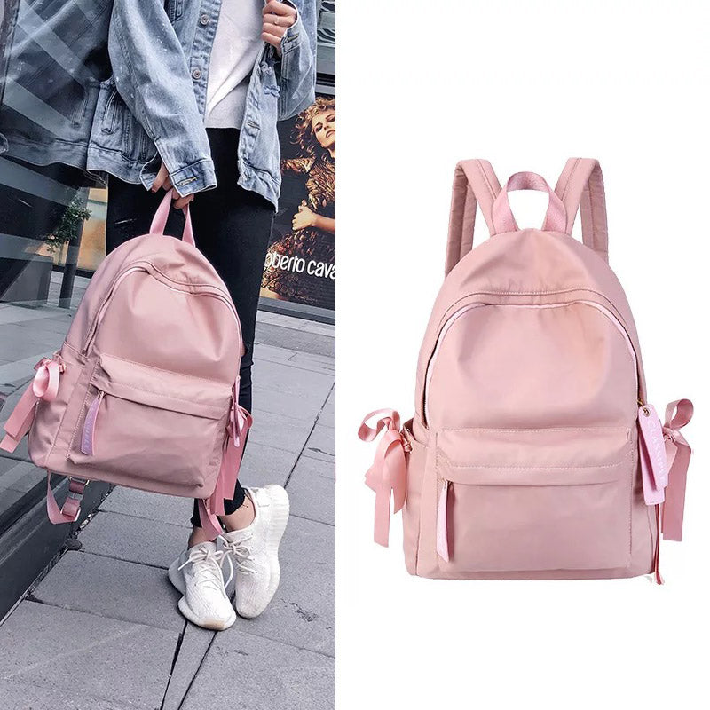 Backpacks To School Pink Bow Cute Backpacks College Schoolbag Backpack Simplesbag