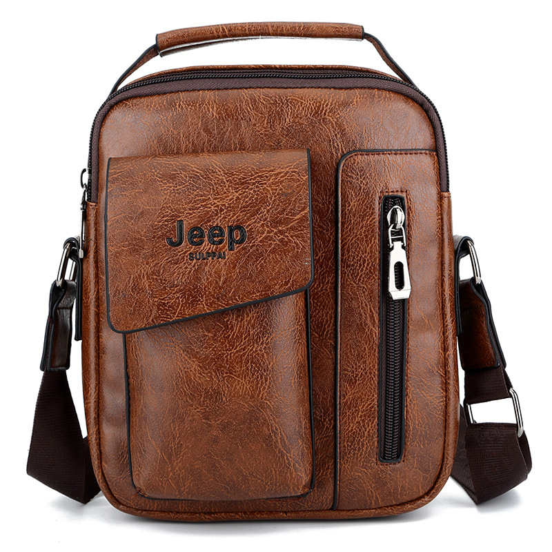 mens leather messenger bag with handle