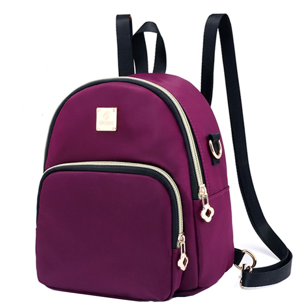 purple mini backpack purse