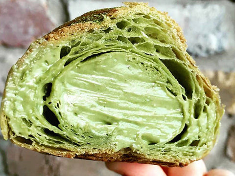 the impression bakery matcha croissant