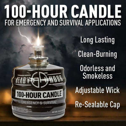 Emergency Candles - Ready Hour 100 Hour Candle | My Patriot Supply - My  Patriot Supply