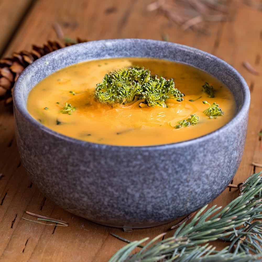 Cheesy Broccoli & Rice Soup