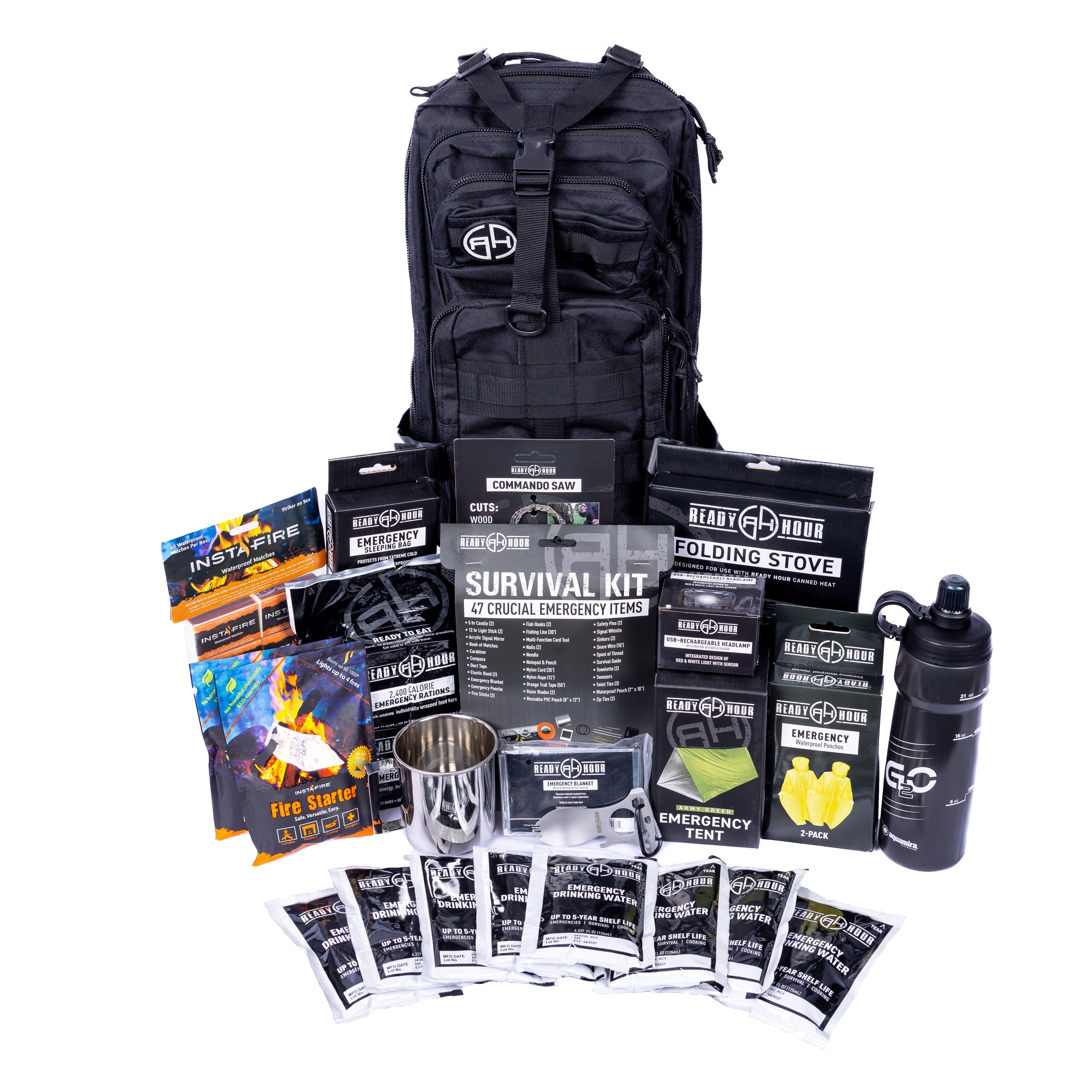 Go Bag with Ballistic Panel by Ready Hour - Camping Survival product image