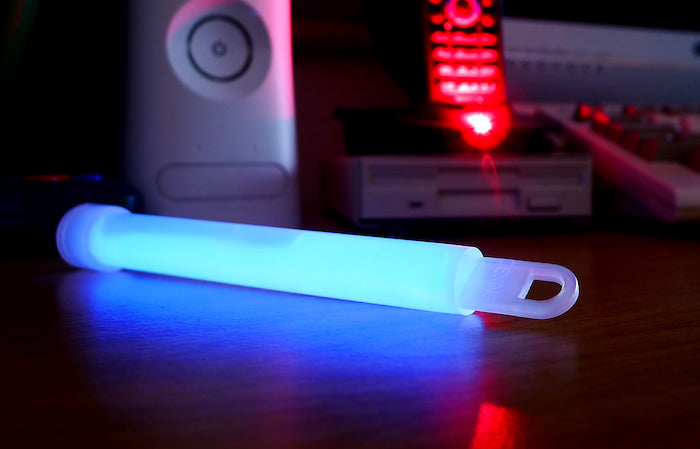 blue neon glow stick