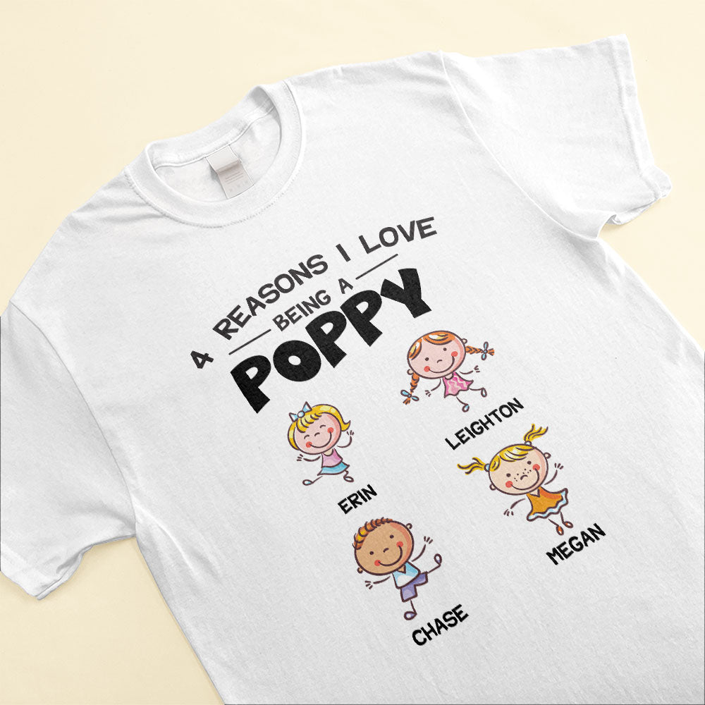 15 Reasons I Love Being Grandpa Shirt, Father's Day Gift For Grandpa 6