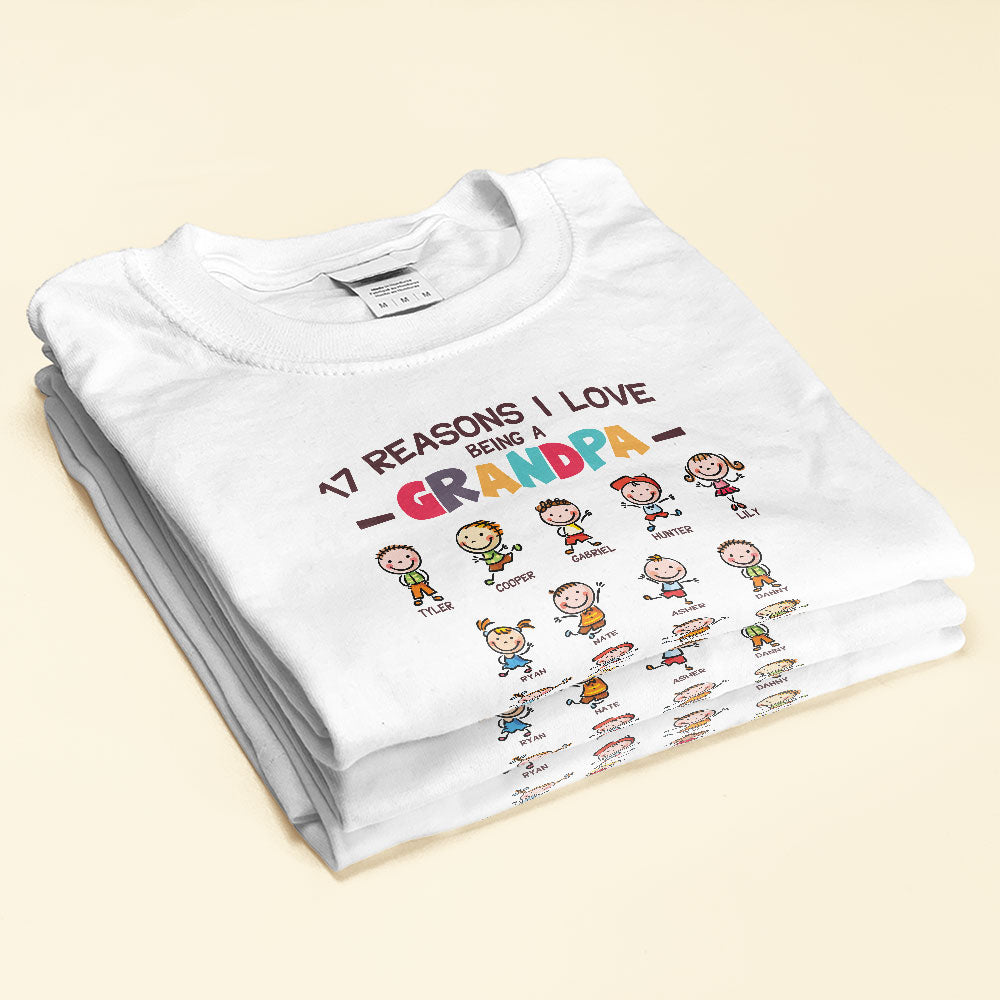 20 Reasons I Love Being A Grandpa Shirt, Father's Day Gift For Grandpa 4