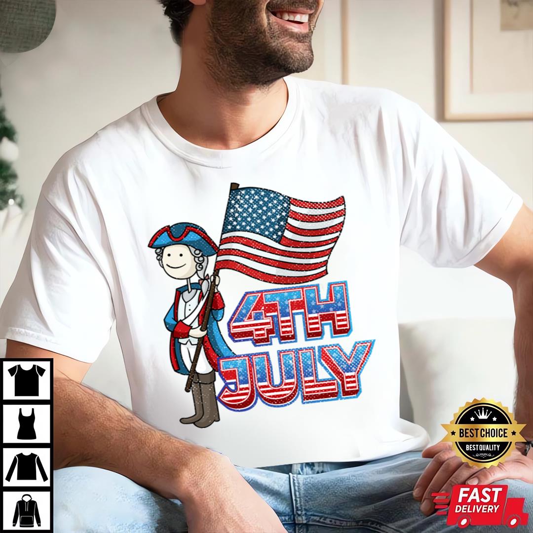 4th July America Flag Shirt, Happy Independence Day