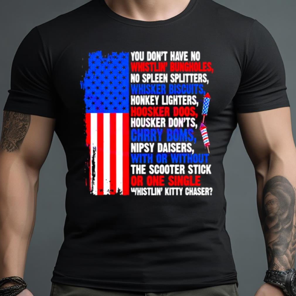 July Of 4th Quotes American Flag T-Shirt