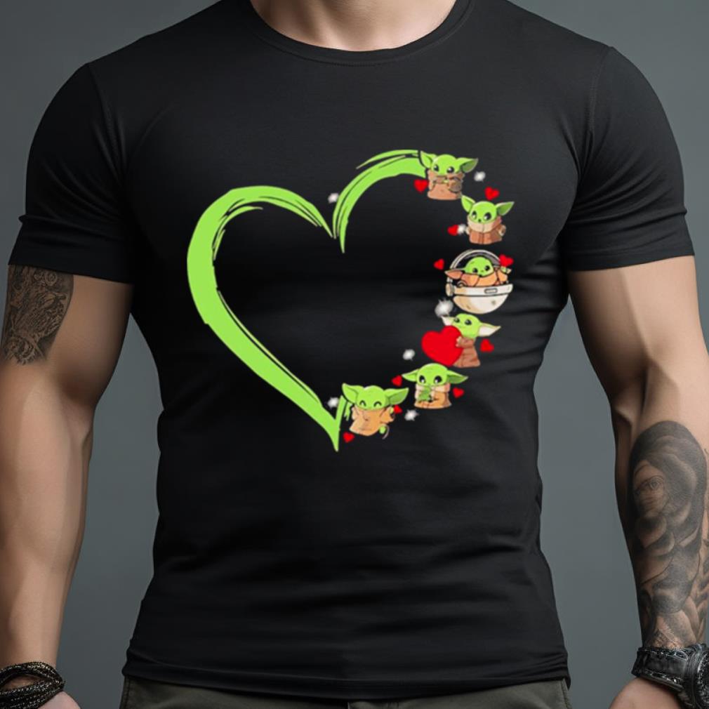 Baby Yoda Hug Heart T-shirt, Gift for Star Wars Fan