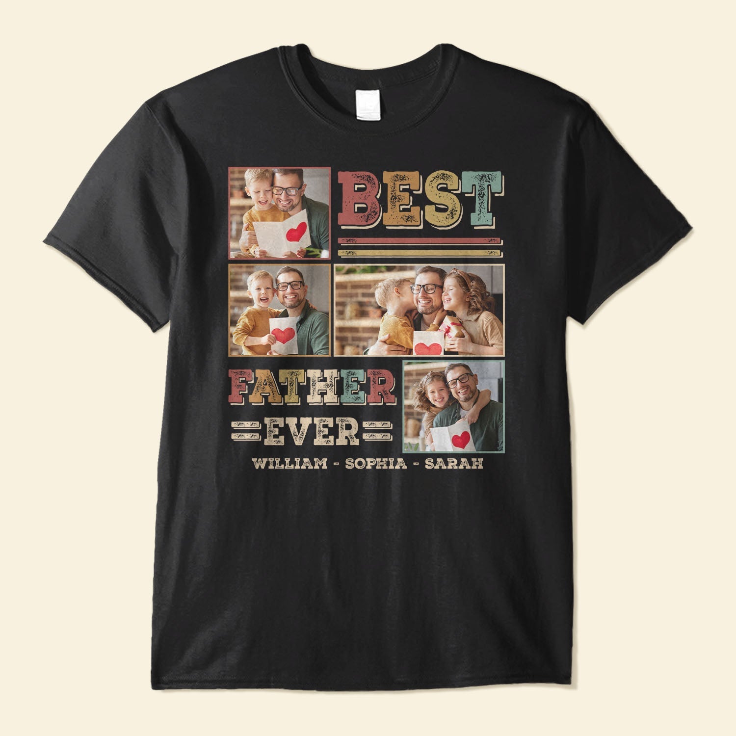 Best Father/Granpa Ever - Personalized T-shirt, Father's Day Gift for Dad, Grandpa