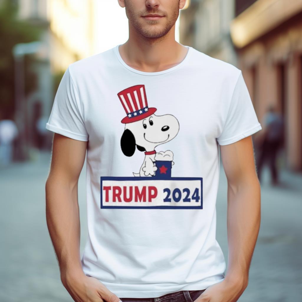 Snoopy Trump 2024 T-shirt, 4th Of July Gift for Trump Lovers