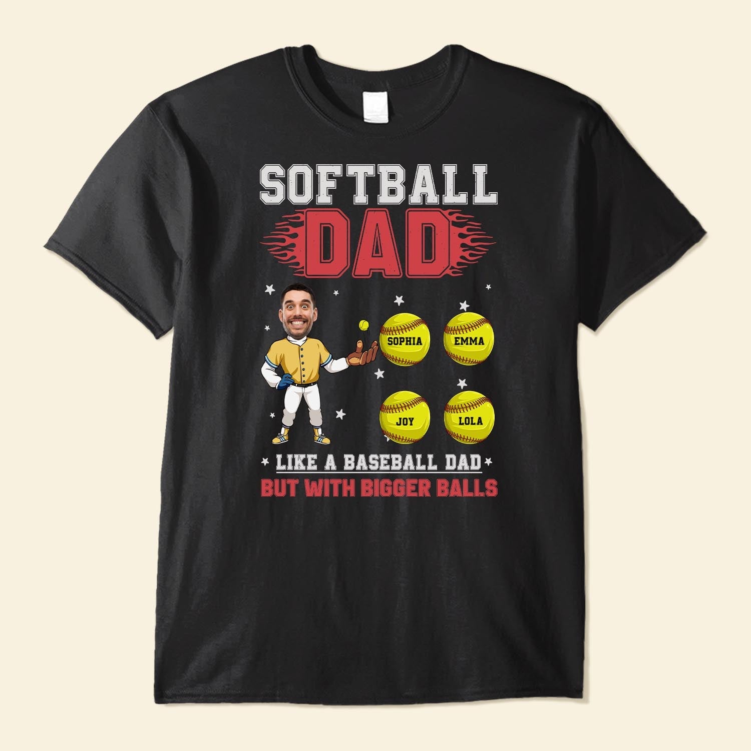Softball Dad T-shirt, Father's Day Gift For Dad