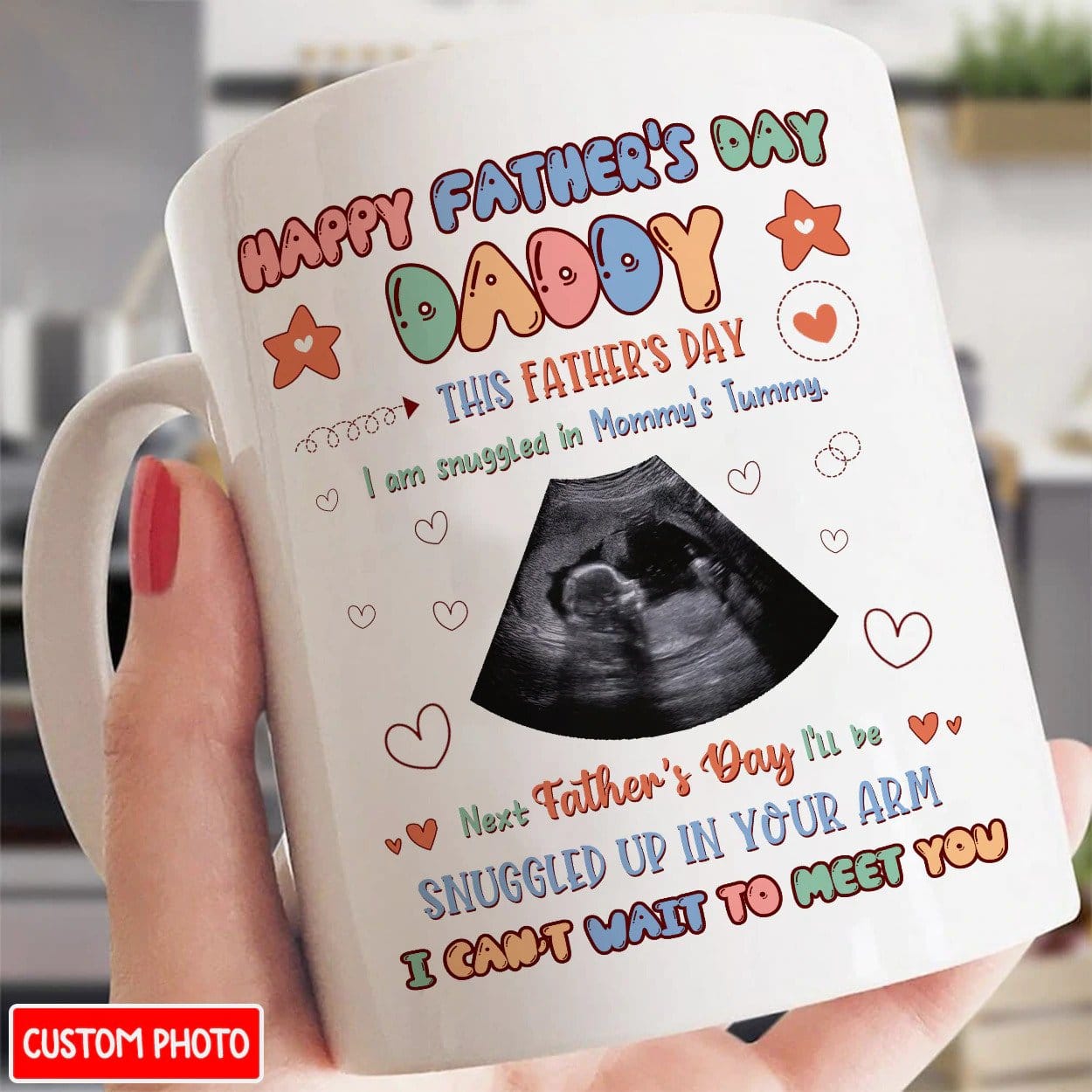 Daddy Happy Father's Day Mug, Gift for New Dad