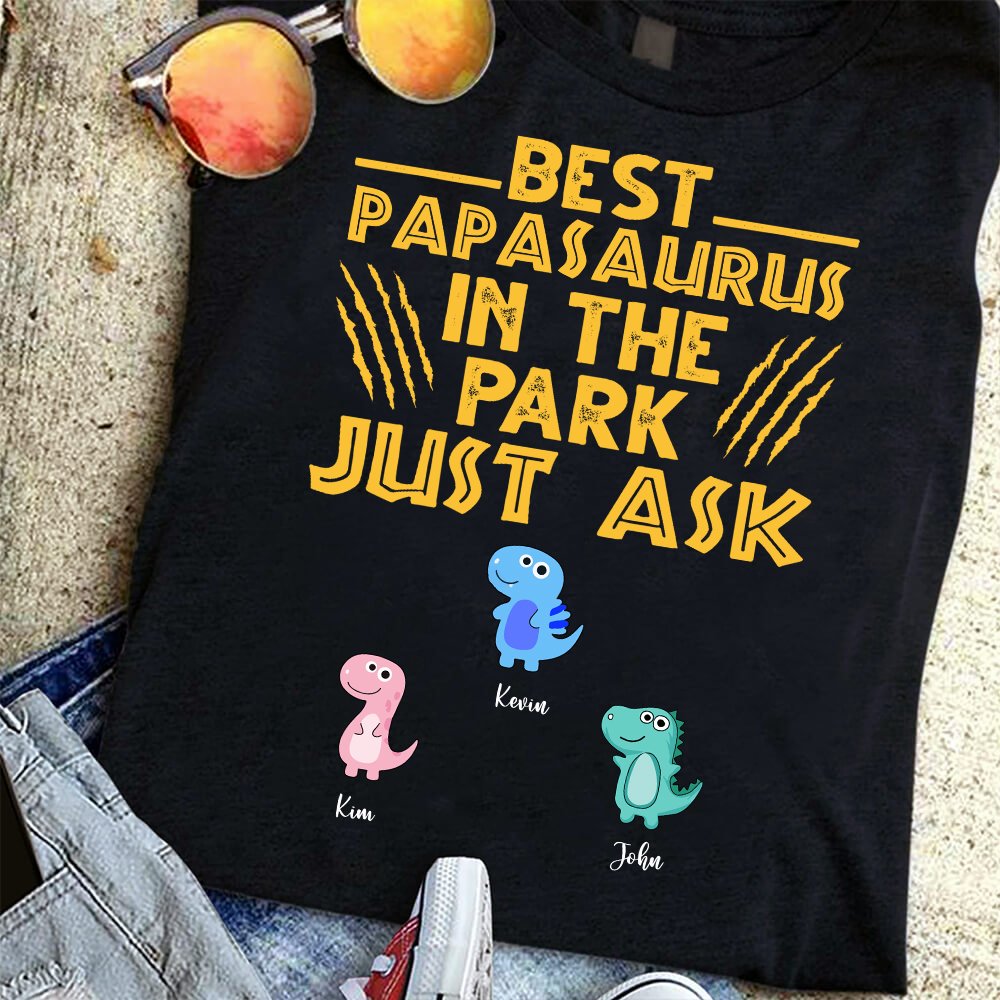 Best Papasaurus In The Park Dinosaur T-shirt, Happy Father's Day