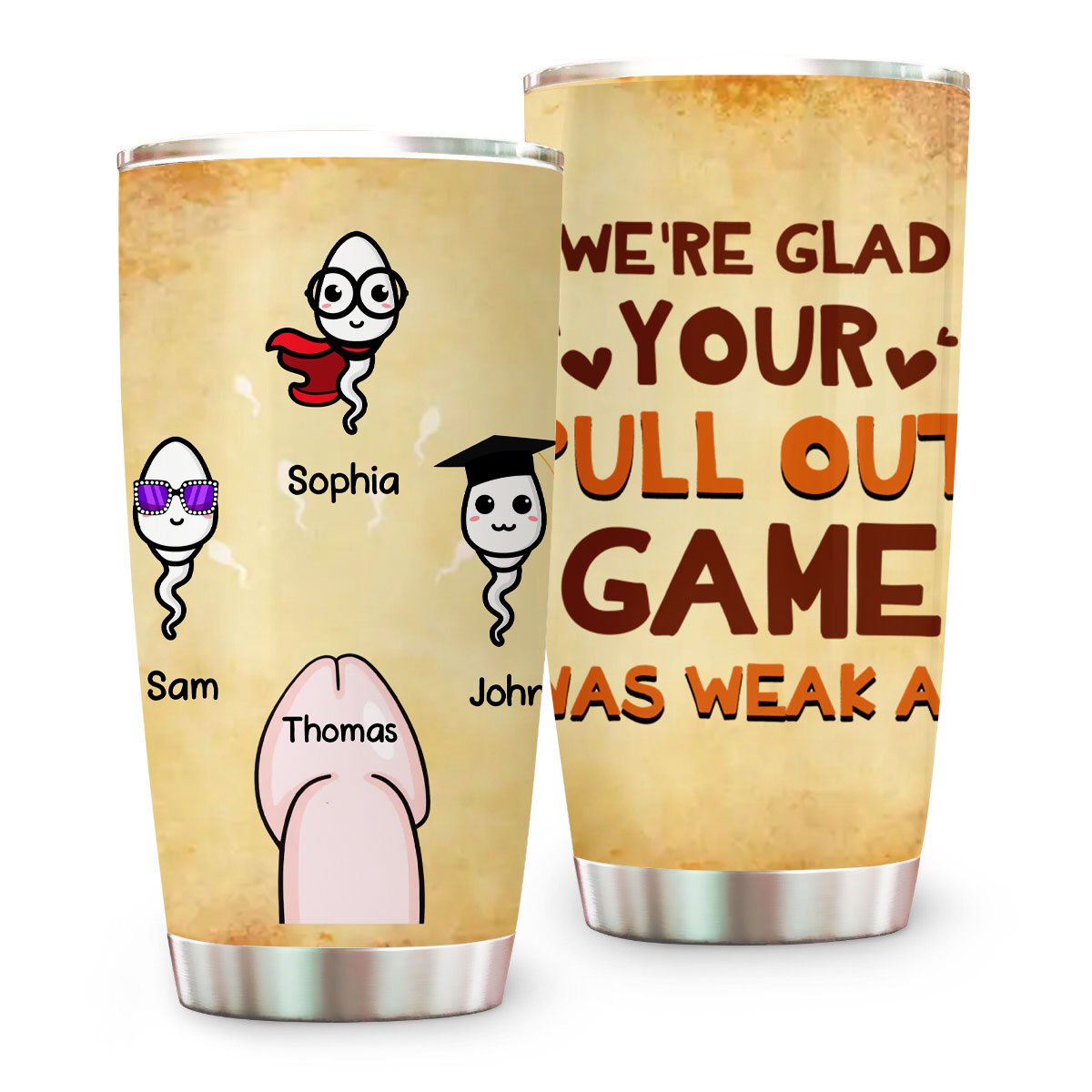 Sperms Father's Day Tumbler, Happy Father's Day