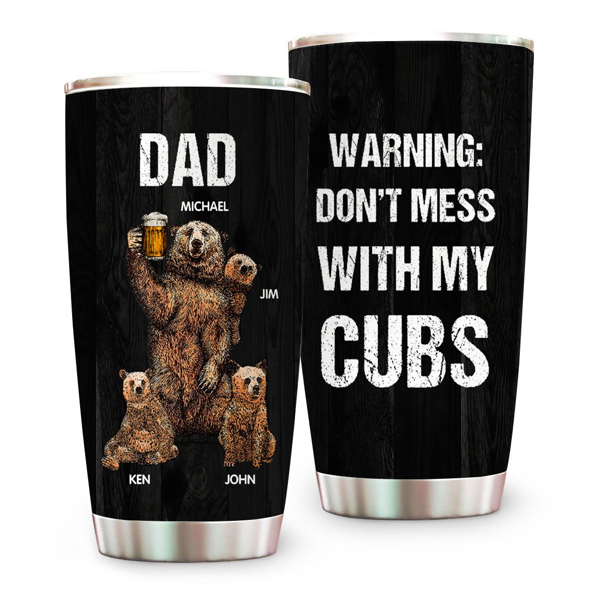 Don't Mess With My Cubs Tumbler, Father's Day Gift for Dad