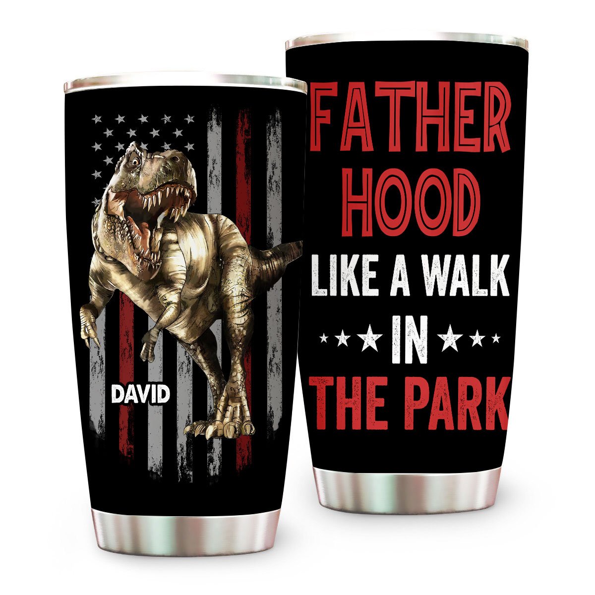 Fatherhood Like A Walk In The Park Tumbler, Gift for Dad