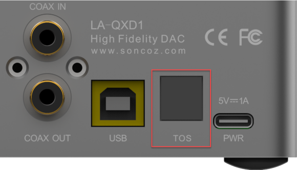 Toslink input