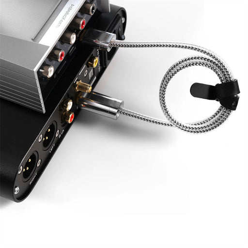 DD TC09S Câble USB-C Mâle OTG Argent / Cuivre OFC 50cm - Audiophonics