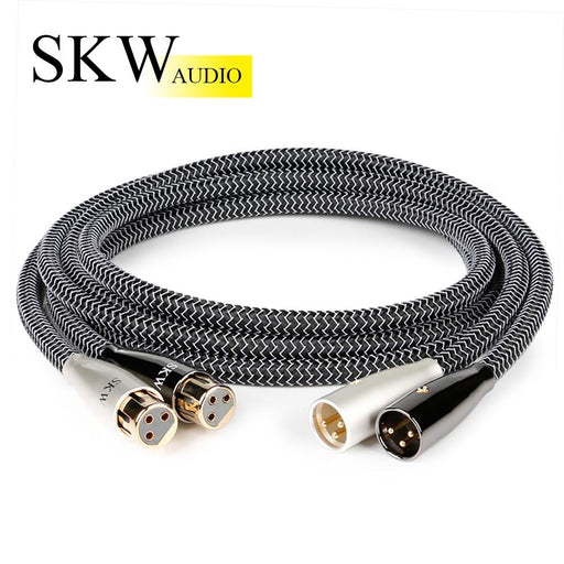 SKW Single Mic XLR Cable, XLR Male to Female Microphone Cables Nylon Jacket  6.5ft/2M