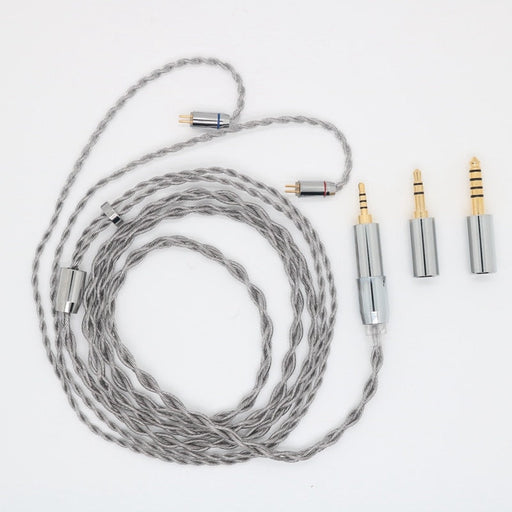 XINHS 8-Cores Litz Structure Single Crystal Copper Plated Silver Graphene  Earphone Cable 2.5/3.5/4.4 - MMCX/2 Pin 0.78 — HiFiGo