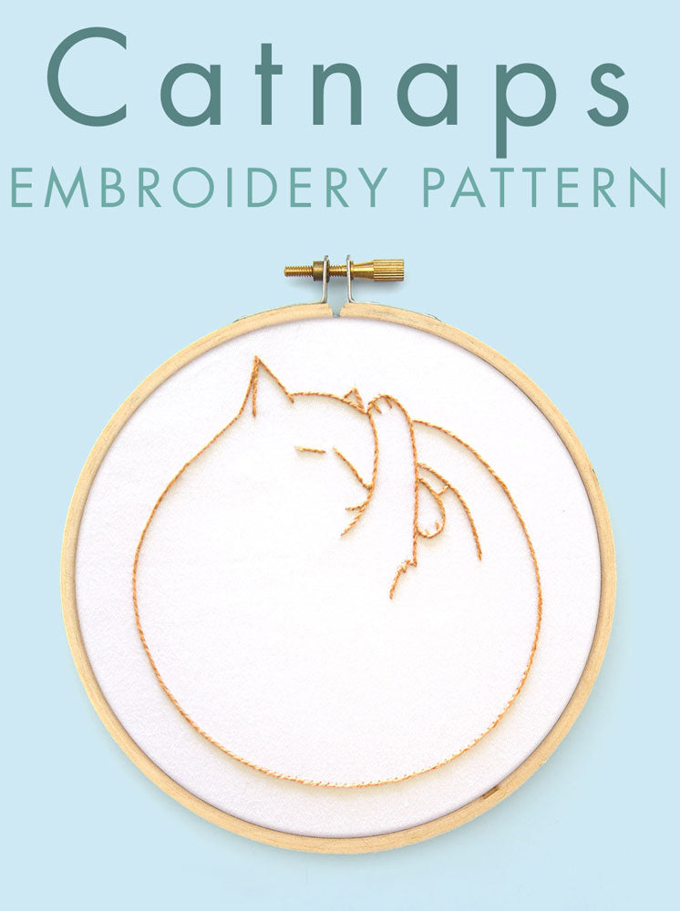 Catnaps Embroidery Pattern