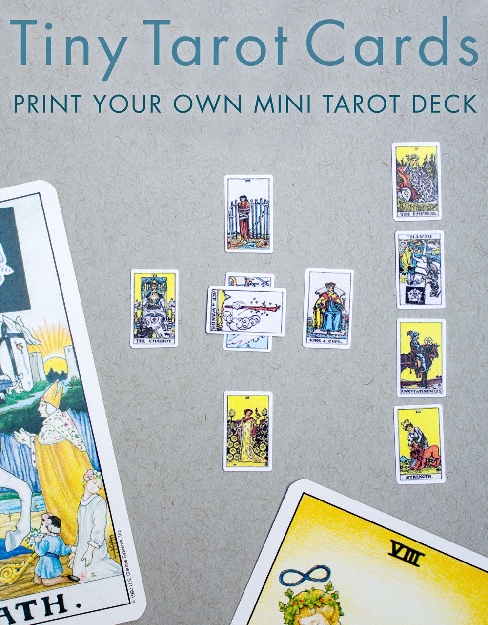 Printable Tarot Card Stickers