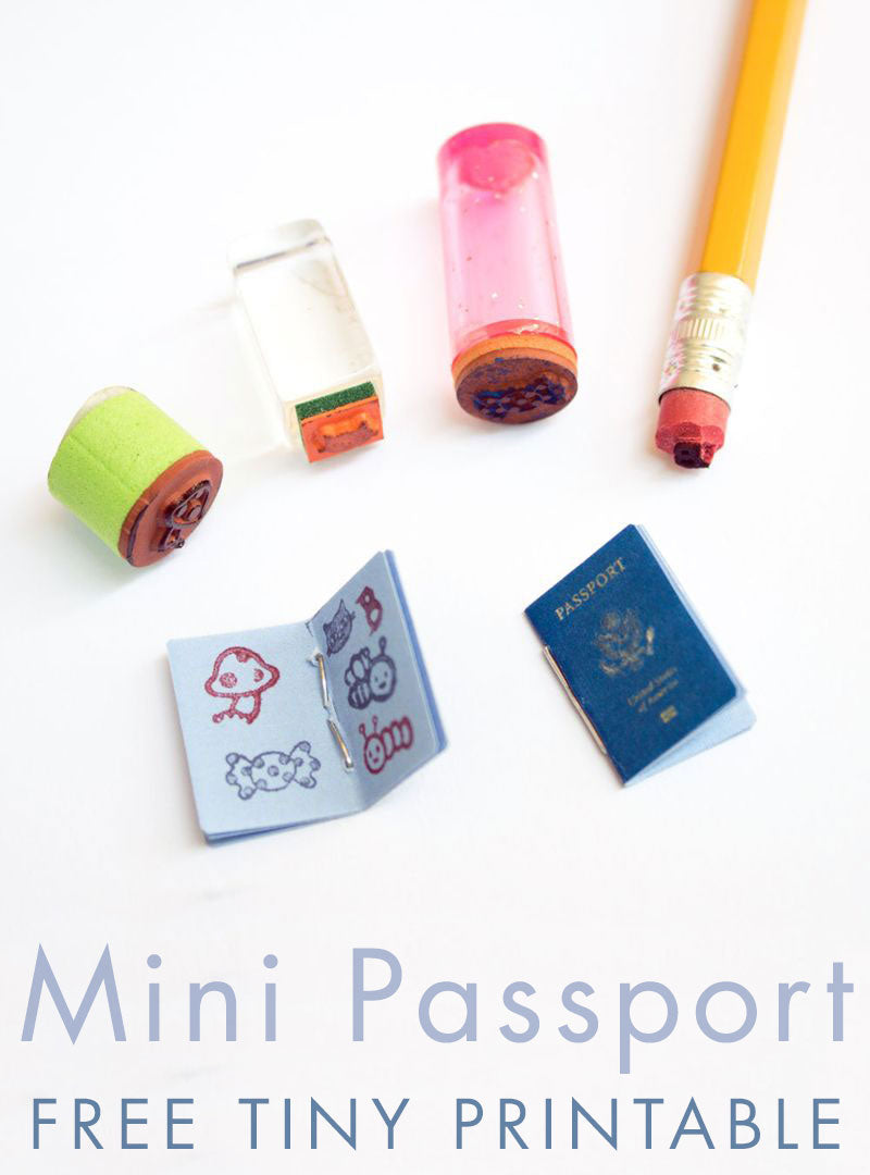 DIY Mini Passport Book + Free Printable - Make and Takes