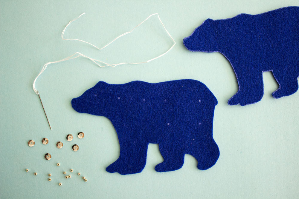 Embroidering with Sequins