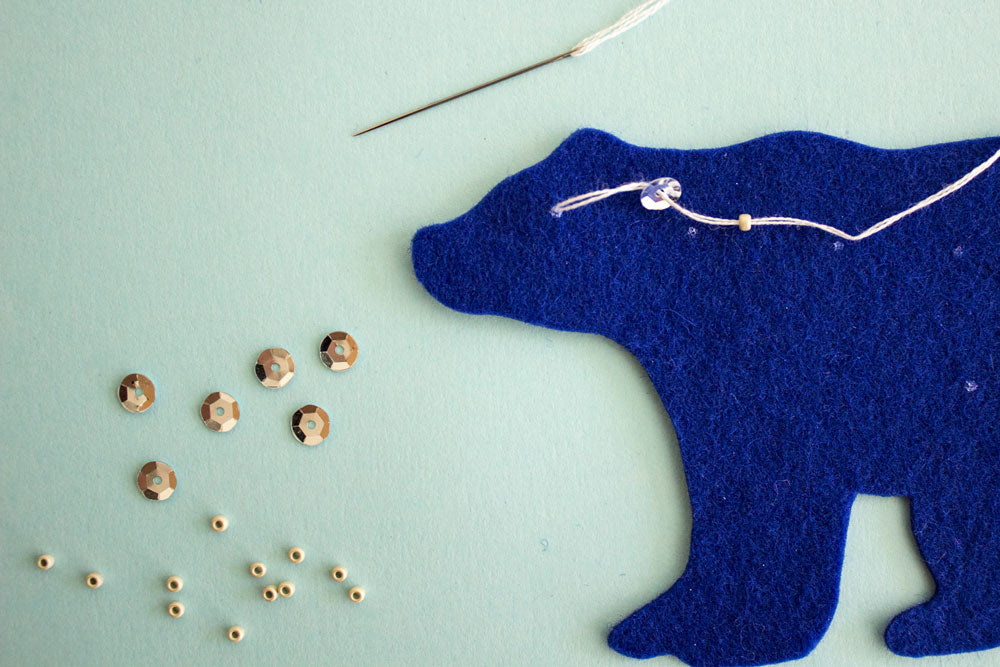 Embroidering with Sequins