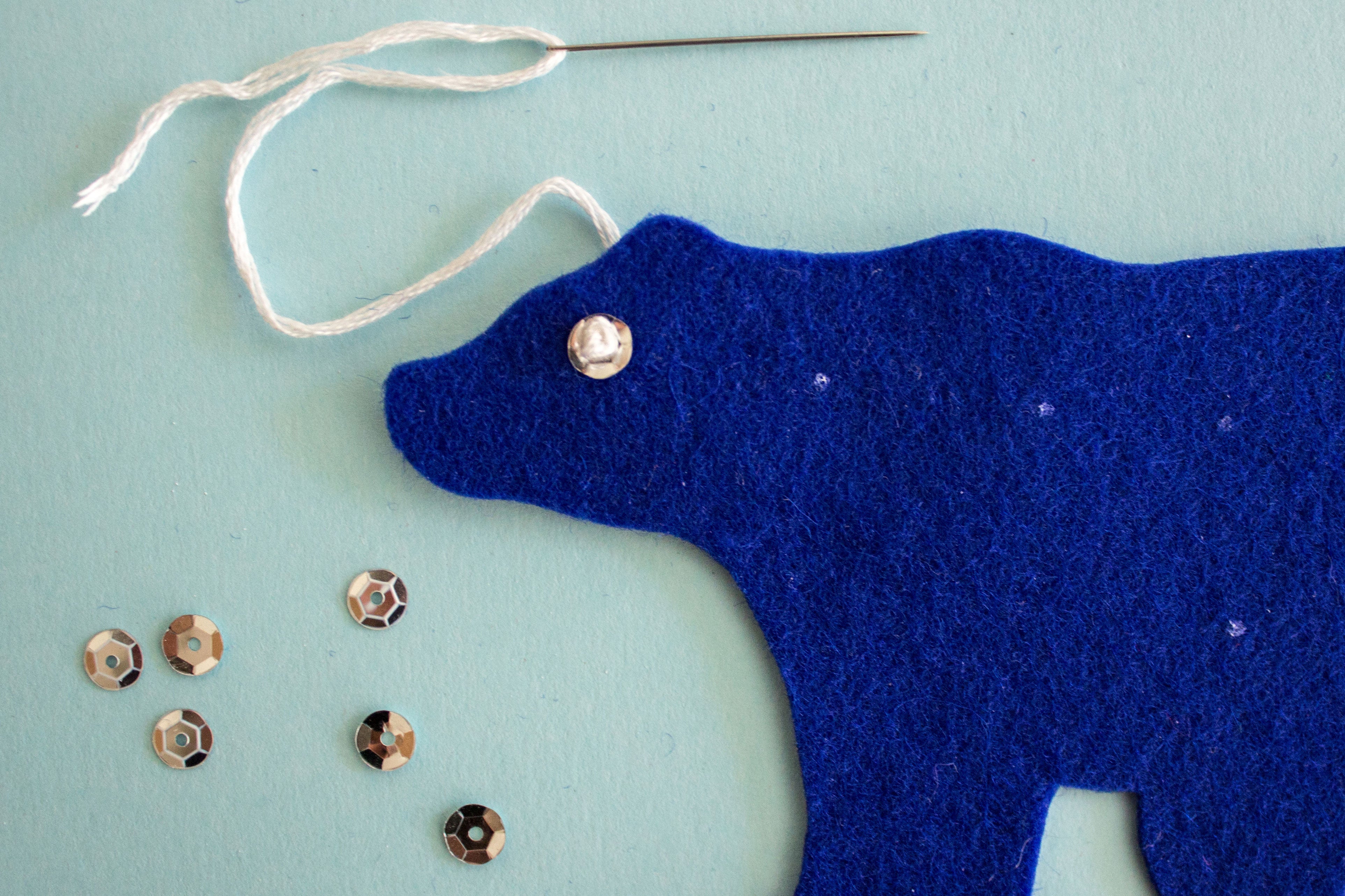 Embroidering with Sequins