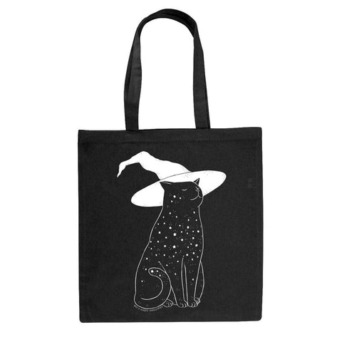 Starry Witchcat Tote Bag