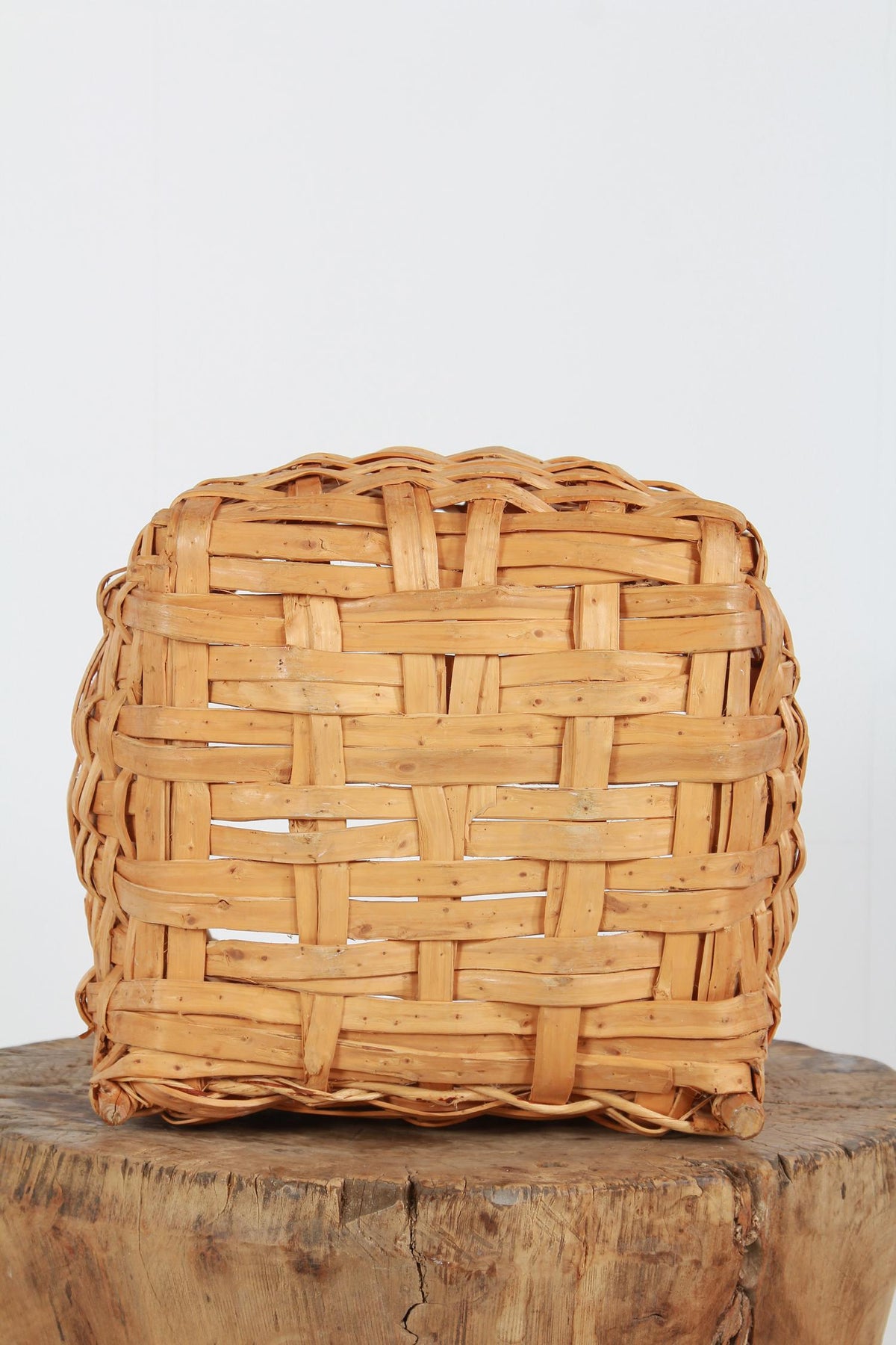 Swedish Late 19th Century Splint Woven Berry Basket