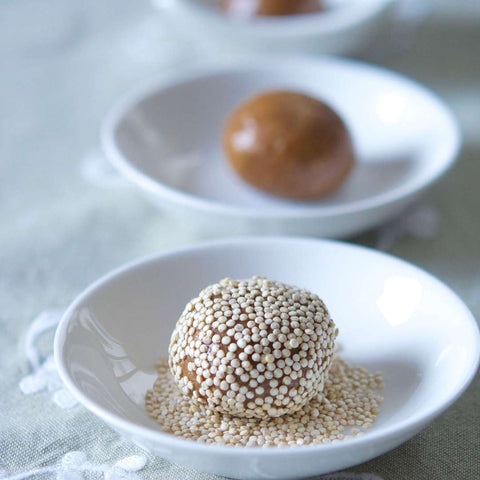 Maca, hazelnut & almond truffles recipe