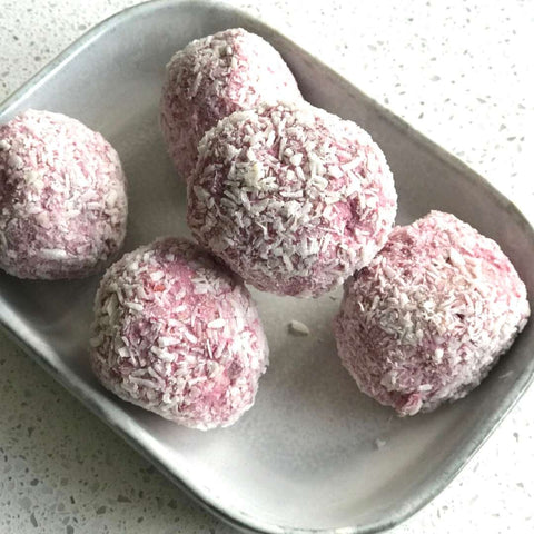 Coconut & Raspberry "Snowballs"