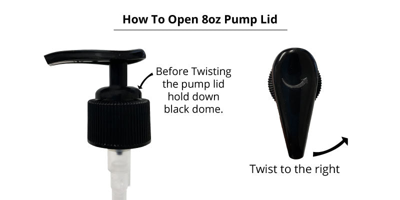 Neem Shampoo and conditioner 8oz pump lid instructions